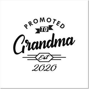 New Grandma - Promoted to grandma est. 2020 Posters and Art